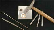 Photo of metalsmithing tools.