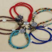 Beads & Leather Bracelet