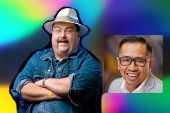 Al Ernst with Comic Doc - two stand-up comedians.